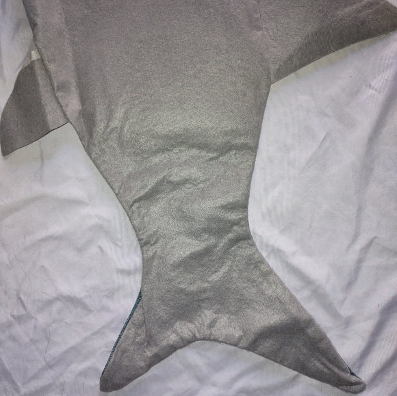 Shark Stocking Fishing Novelty Christmas Holiday Festive Coastal Ocean Gift - Picture 4 of 10